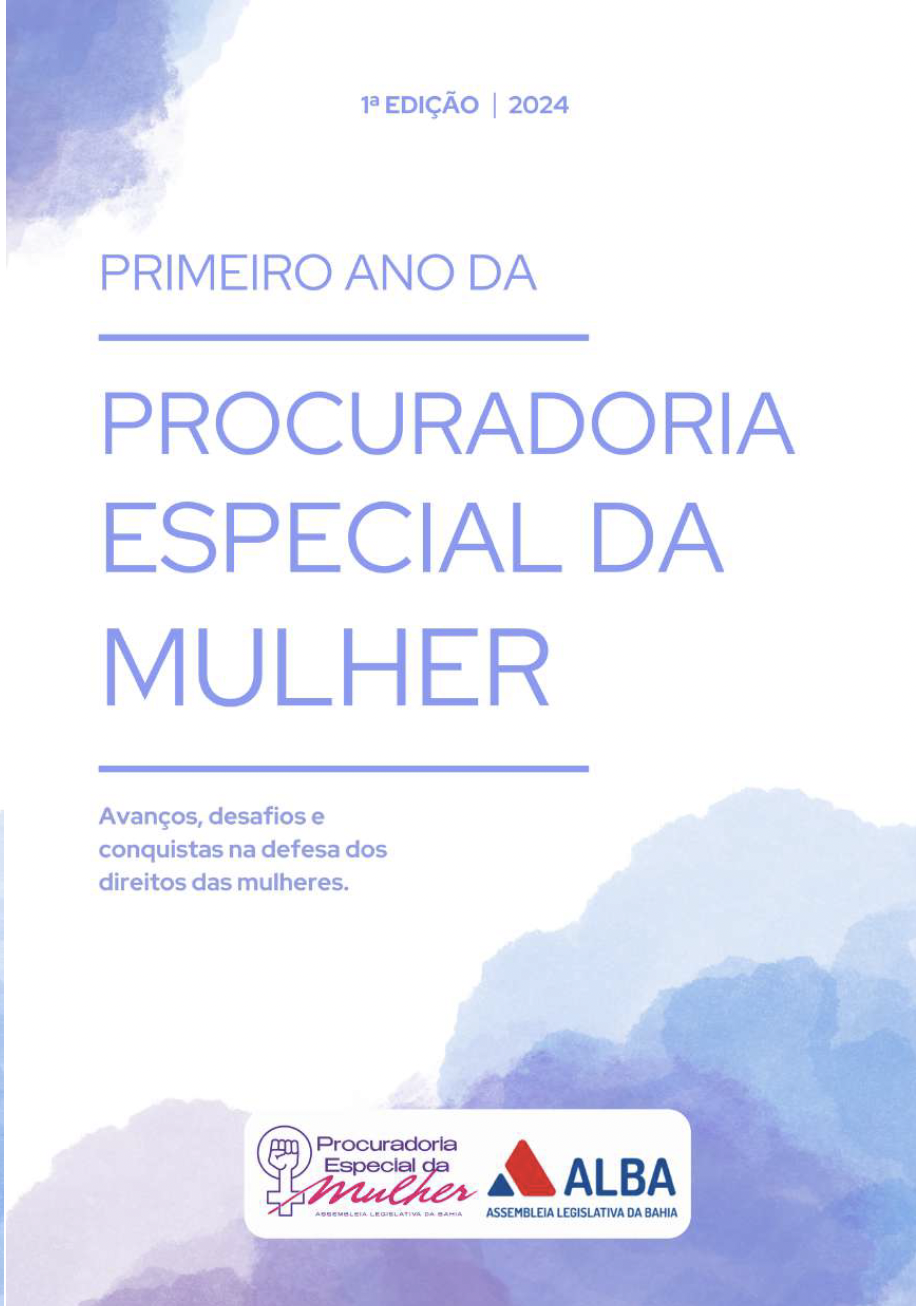 Capa do livreto da Procuradoria da Mulher