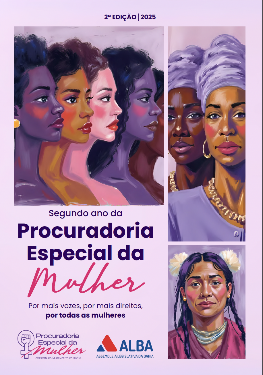 Capa do livreto da Procuradoria da Mulher